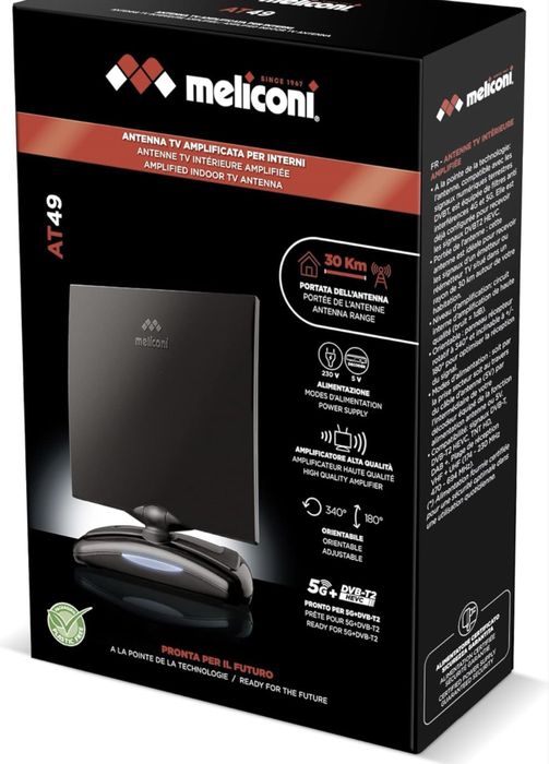 Antenă TV de interior Meliconi AT49 R1 USB amplificată