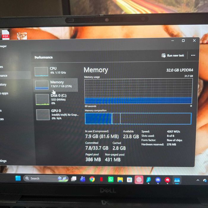 Laptop Dell Latitude 7420, i7 11th gen, 32GB Ram, 1TB SSD