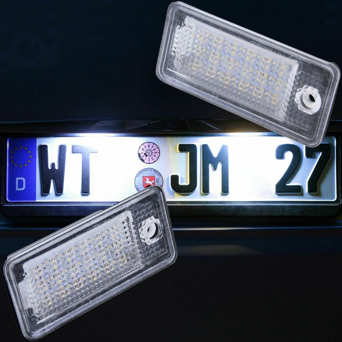 Lampi numar LED pentru Audi A4 B6, B7, A6 C6, A3, A5, A8, Q7