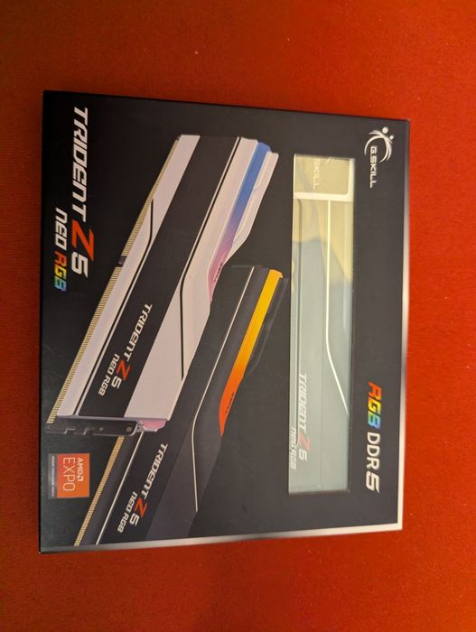 32GB (2x16GB) DDR5 RAM: G.Skill Trident Z5 Neo RGB, DDR5-6000 CL30 AMD EXPO и Intel XMP