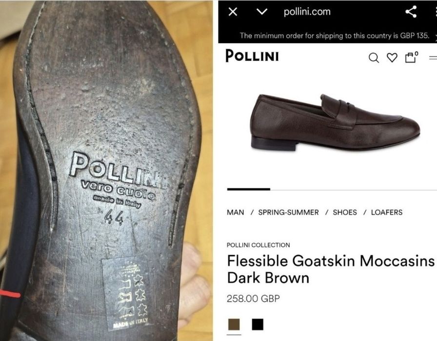 Mocasini exclusivisti eleganți Pollini, Full Grain, Made in Italy - 44