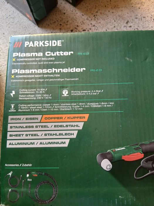 Aparat taiat cu plasma parkside