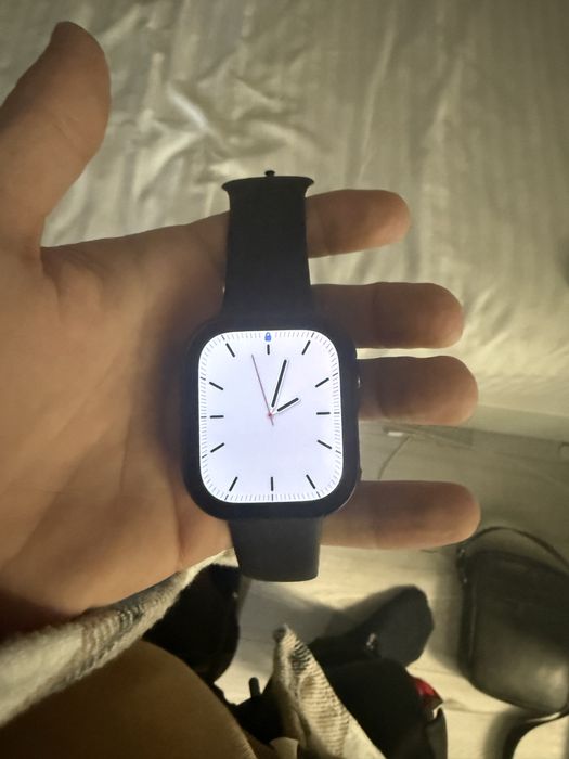 Apple watch seria 11 GPS cu folie de sticla si husa