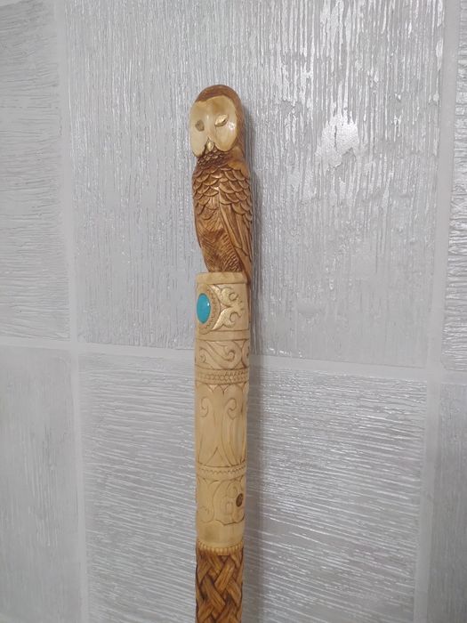 Посох резной,ручной работы.
