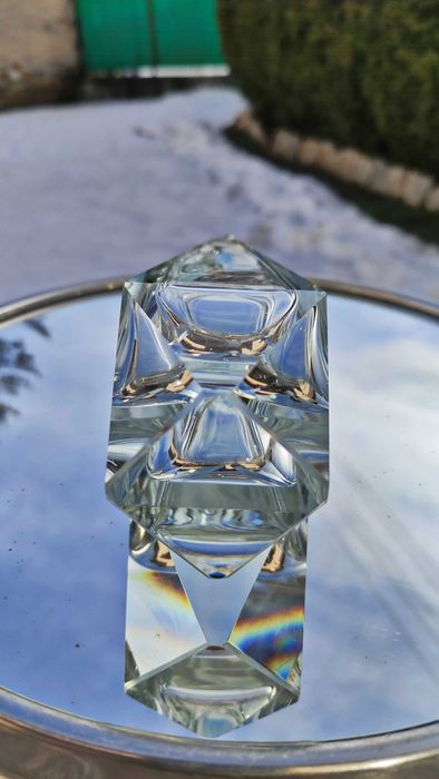 Елегантна ваза от кристал Мурано