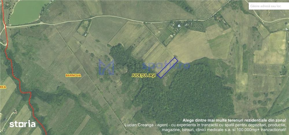 Teren langa padure pentru casa, Cercu, Barnova, de la 500mp la 4000mp