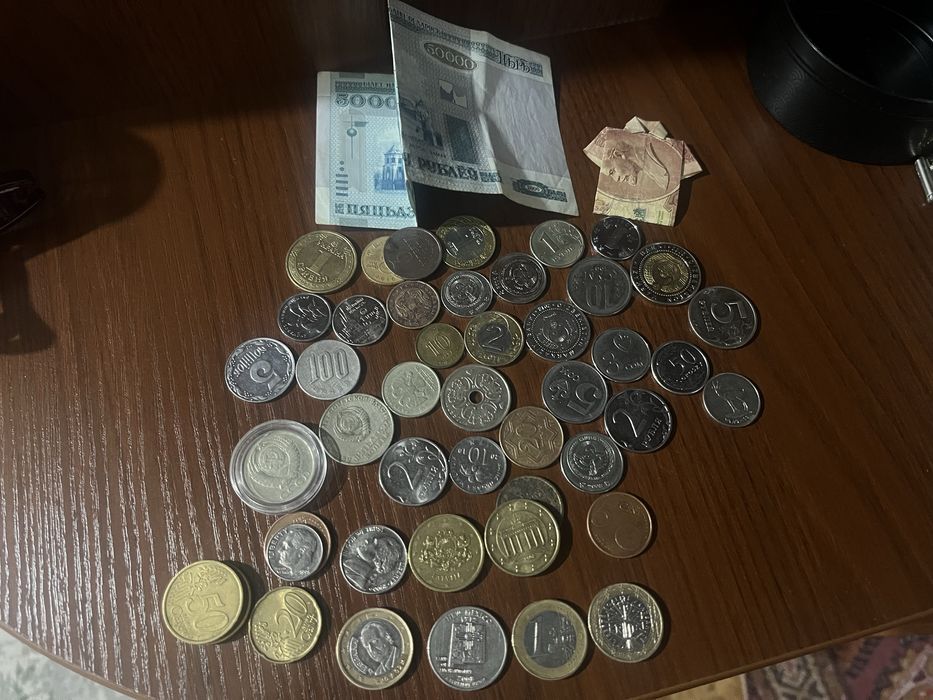 Монеты разные обмен