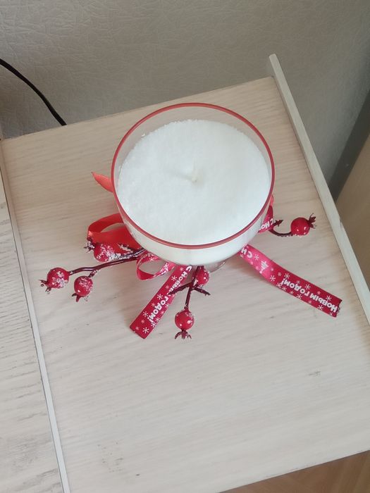 Декор новогодний. Свечи насыпные парные.