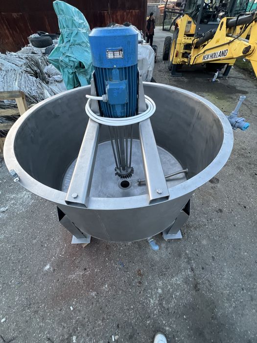 Malaxor, mixer INOX, profesional  1.100 litri, industrial, trifazat