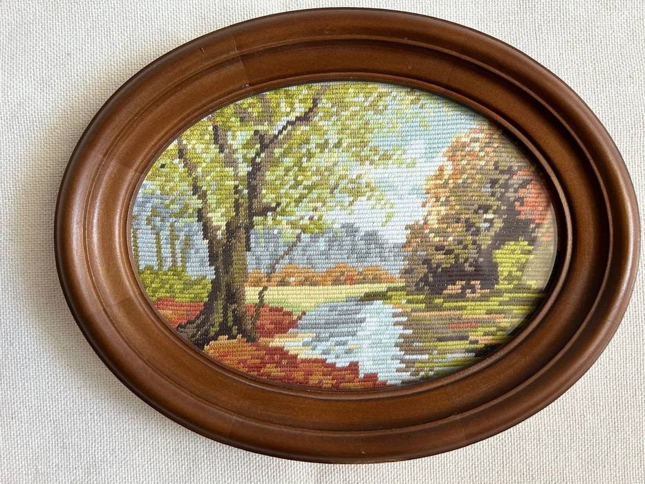 Гоблен рамкиран различни видове картина пейзаж