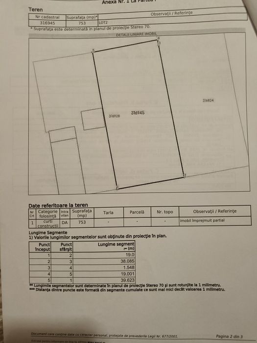 Vând loc de casă în Sântana