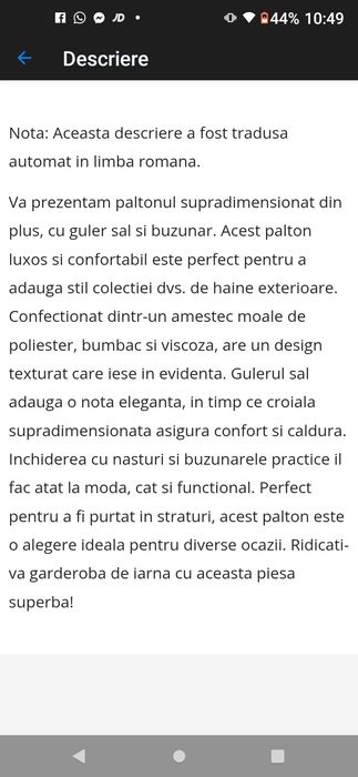 Haina de primavara 38 /M//