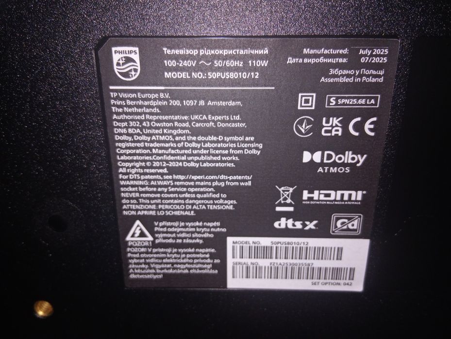 Vând televizor ul acesta are o zi de când este cumpărat mia căzut