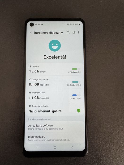 Samsung  Galaxy A21s- Baterie excelenta , 4 Camere, Functioneaza impecabil