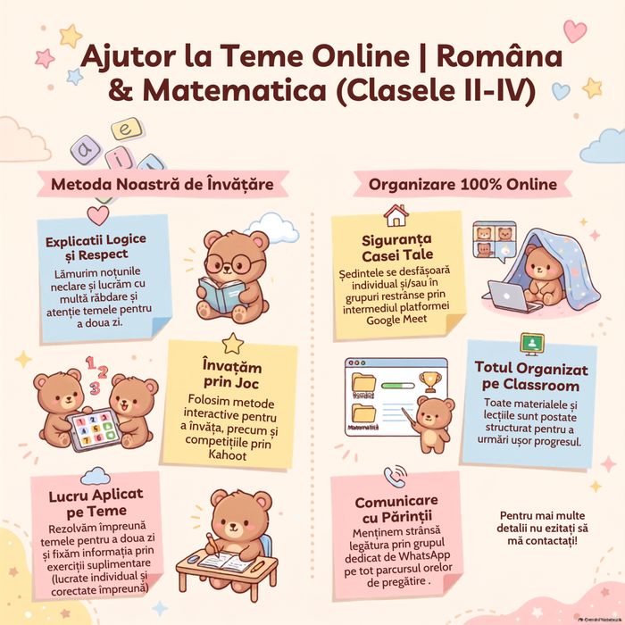 Ajutor la teme! Clasele primare (I-IV)