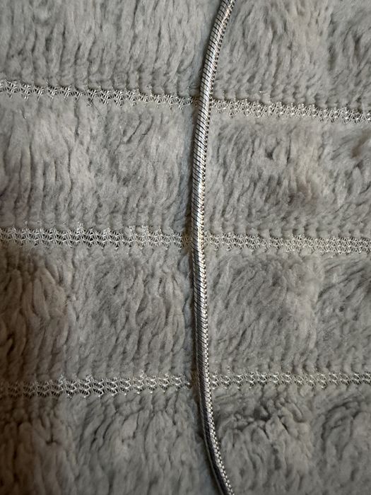 Цепочка шнурок серебро