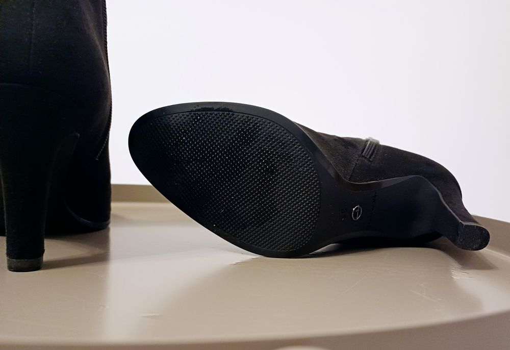 Botine Tamaris negre 37 casual cocktail office