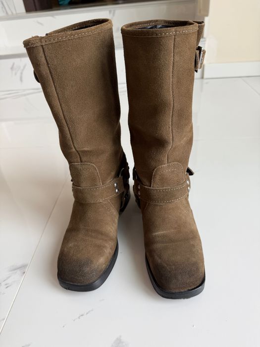 Дамски ботуши от естествен велур размер 36