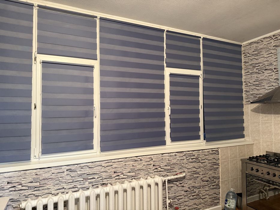 Жалюзи ролл - шторы день и ночь