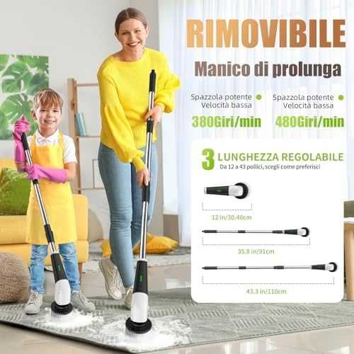 YKYI електрическа ротационна четка с 8 накрайника