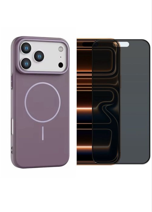 Iphone 17 AIR PRO MAX Husa Stylish Magsafe + Folie Sticla D+ Premium