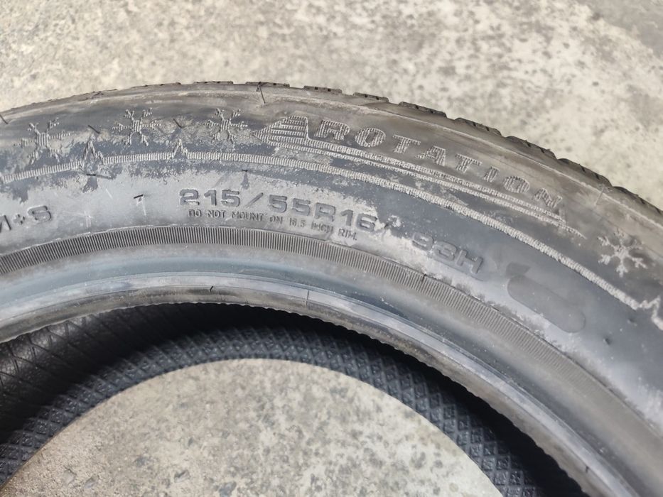 215/55/16" 2бр Dunlop winter sport 5,dot3717