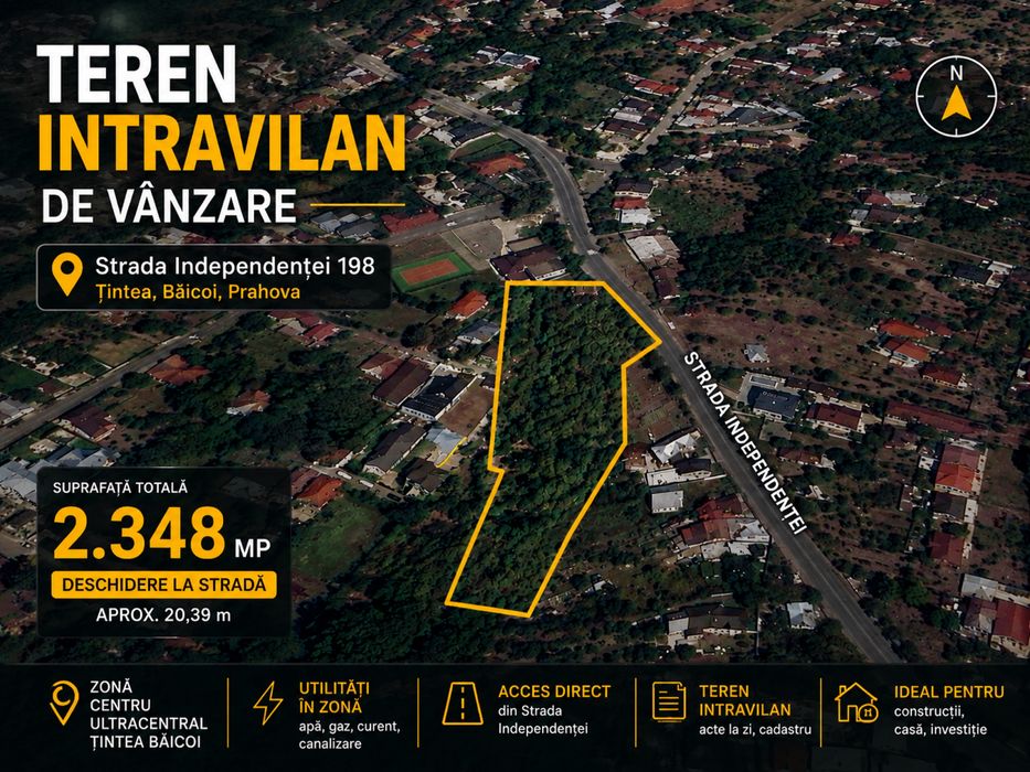 Teren 2348 mp - Ultracentral Baicoi, Tintea Ideal pentru Locuinta/Investitie