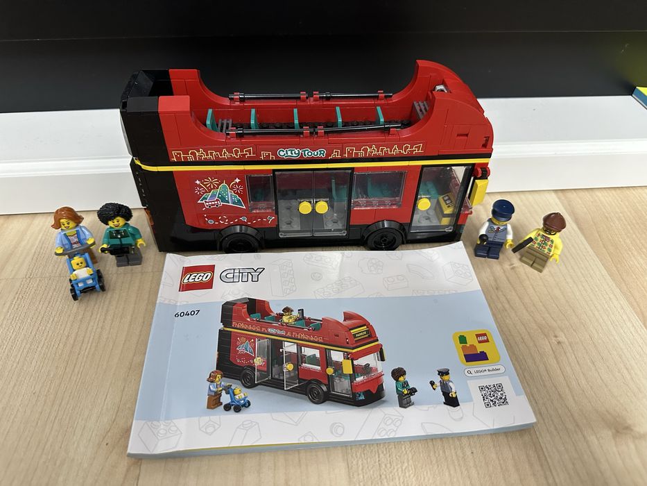 Lego City Autobuz turistic rosu cu etaj 60407