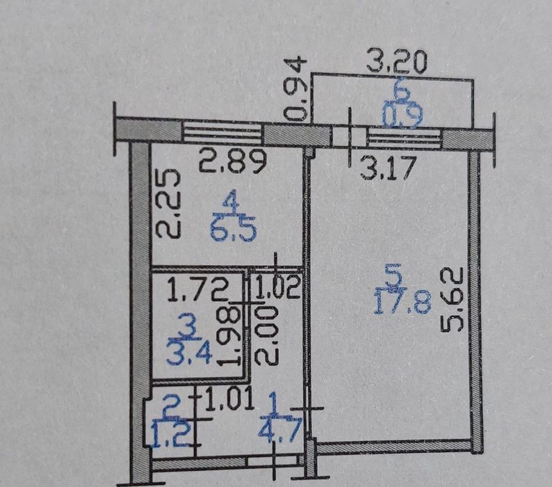 1 комнатная квартира