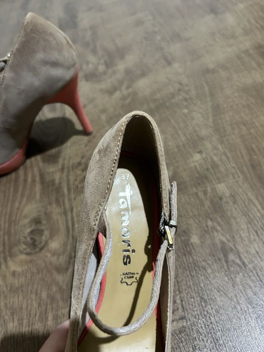 Pantofi Tamaris din piele intoarsa