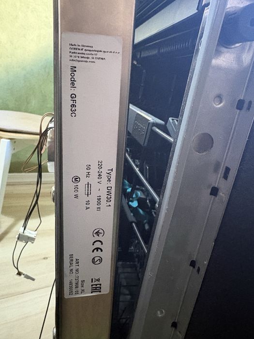 Placa afisaj si butoane masina de spalat vase Gofenje Smart Flex GF63C