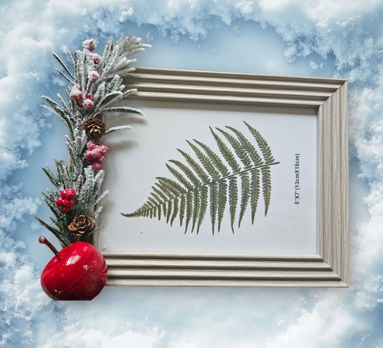 Коледни рамки за снимки ръчно изработени