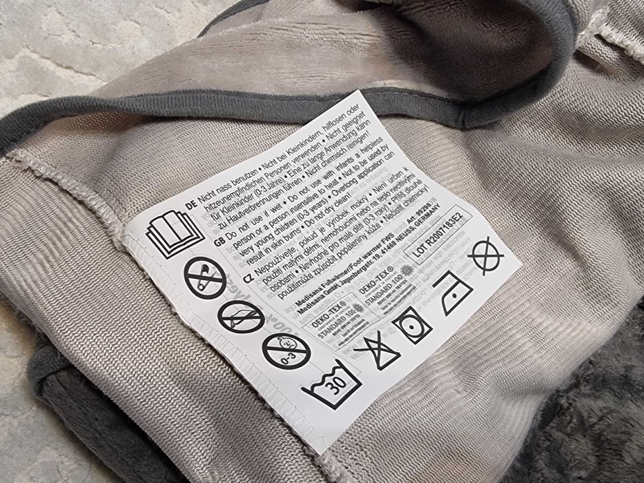 Incalzitor de picioare Medisana, perna electrica picioare