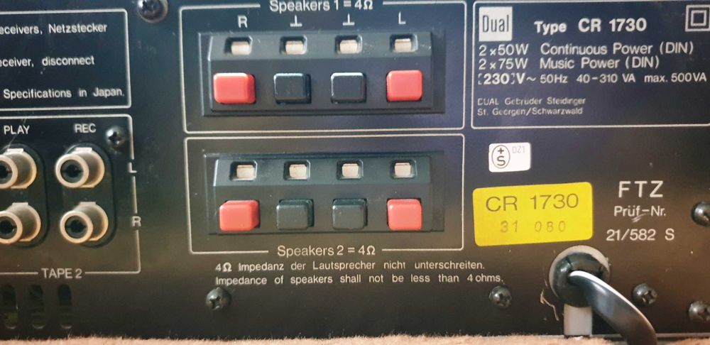 Dual CR-1730 amplituner vintage 2X55W