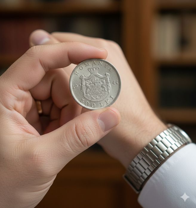 Monedă Argint 500 Lei 1944 – Mihai I. Investiție în Argint Fizic