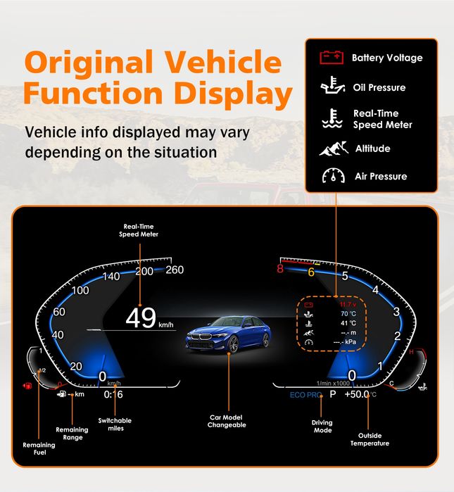 Navigatie bord digital BMW e90 e91