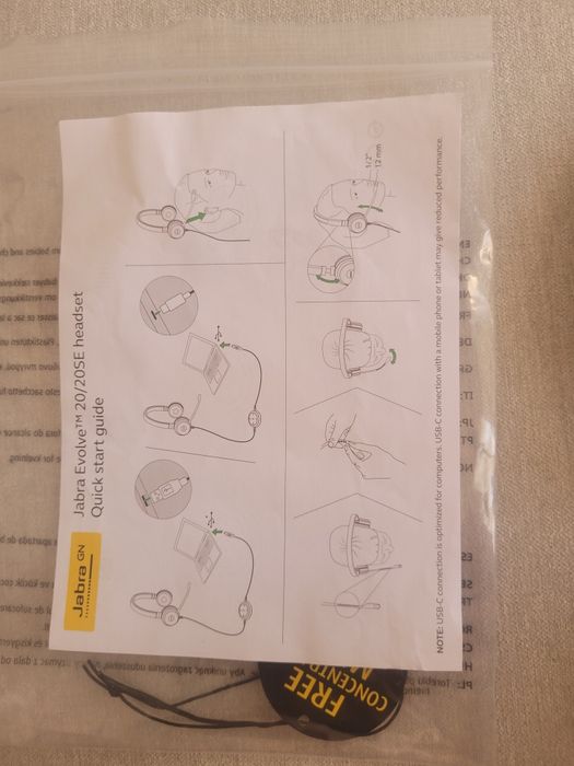 Casti Jabra Evolve 20/20SE