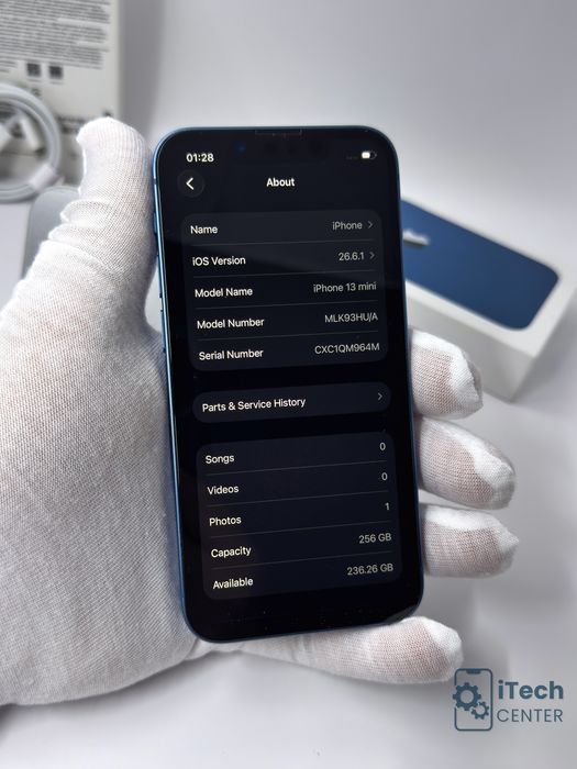 iPhone 13 mini, 256GB, Blue, ОТЛИЧЕН, ГАРАНЦИЯ!