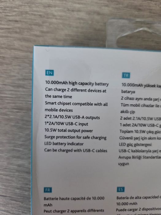 Powerbank TTEC  10 000 mAh, външна батерия