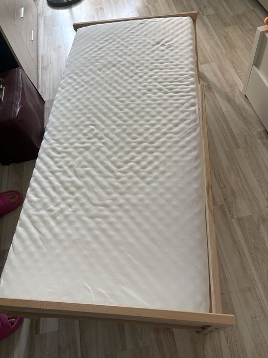 SNIGLAR детско легло с подматрачна рамка и матрак IKEA