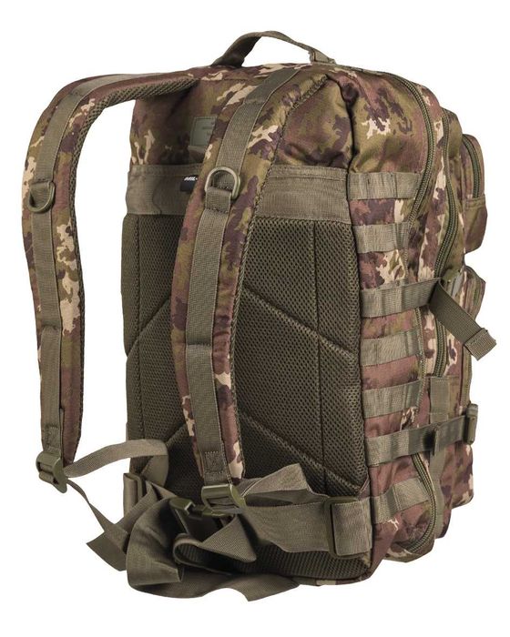 RUCSAC Militar Mil-Tec 36 Litri - Geanta MILTEC Camuflaj Stil Combat Uniforma Armata Impermeabil Curea de Talie - Vegetato Woodland - SKU 14002242