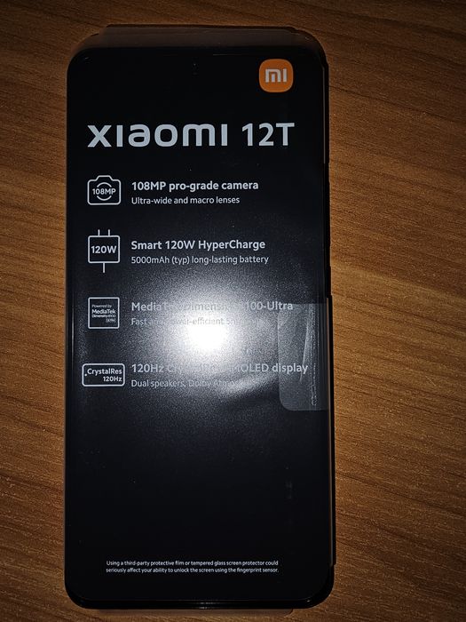Xiaomi 12t  black 128gb в отлично състояние