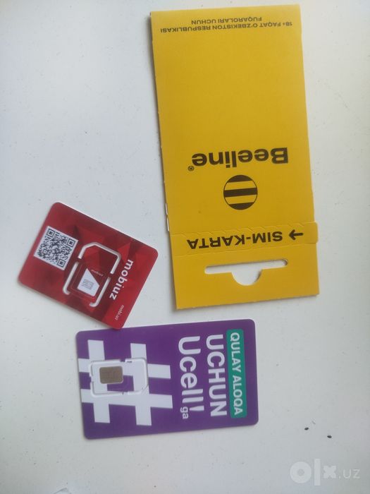 Mobiuz,Ucell,beeline