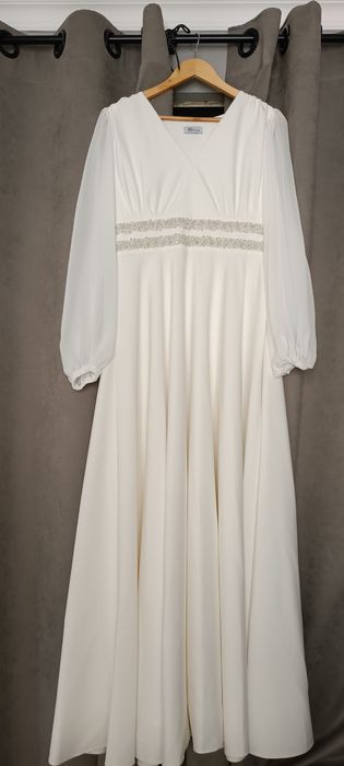 Свадебное платье айвори силуэт А