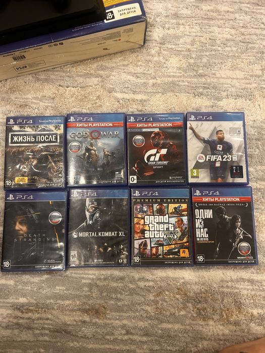Sony playstation 4, 1Tb, + 8 игр