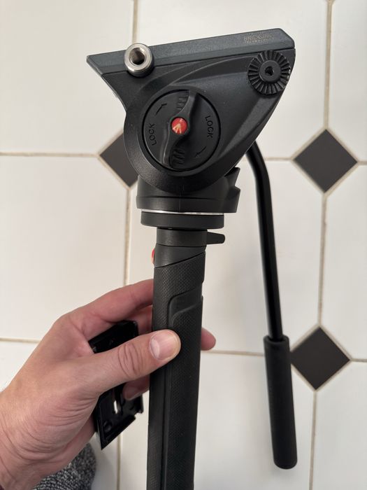 Monopied Manfrotto MVMXPRO500 + Cap Fluid + Accesorii