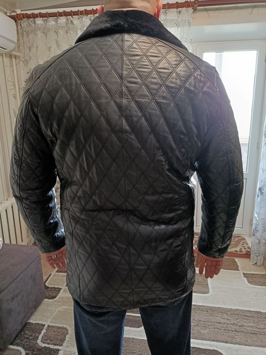 Кожаная натуральная дубленка