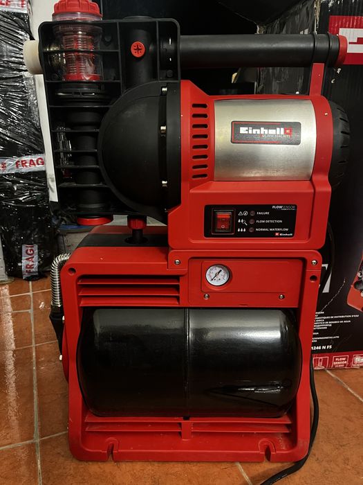Hidrofor Einhell GE-WW 1145 ECO, 1100 W, debit maxim 4500 l/h, inaltime maxima 48 m, aspiratie maxim 8 m, presiune activare max. 1.5 bar, rezervor 20