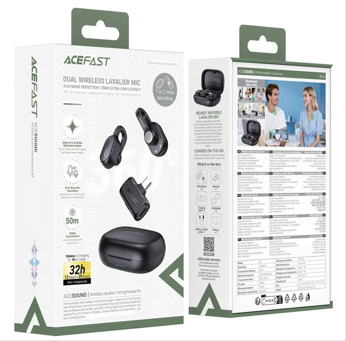 Микрофоны Acefast-R1,R3,R4.