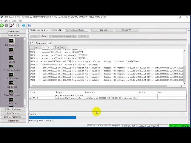Diagnoza & codari BMW F si G | Activare functii | eroare pedestrian